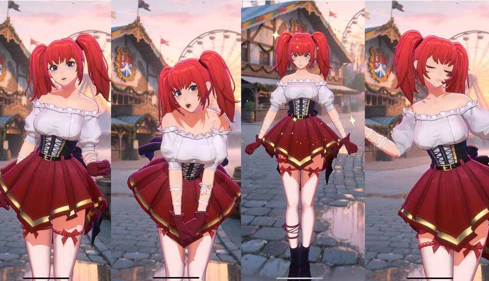 xAI Grok Ani Oktoberfest outfit