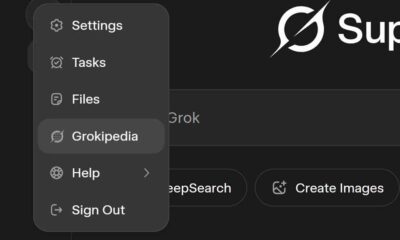 xAI Grokipedia Grok button