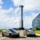 SpaceX Booster Transportation from Mega Bay to the launch at Starbase, Texas