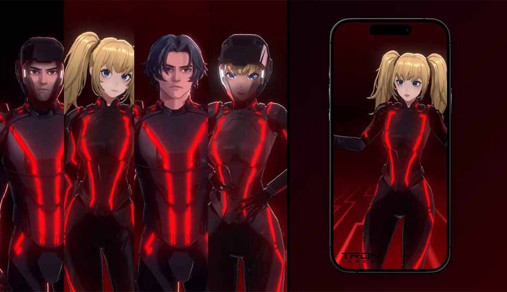 xAI Grok Ani Valentine Companion Tron Ares outfit