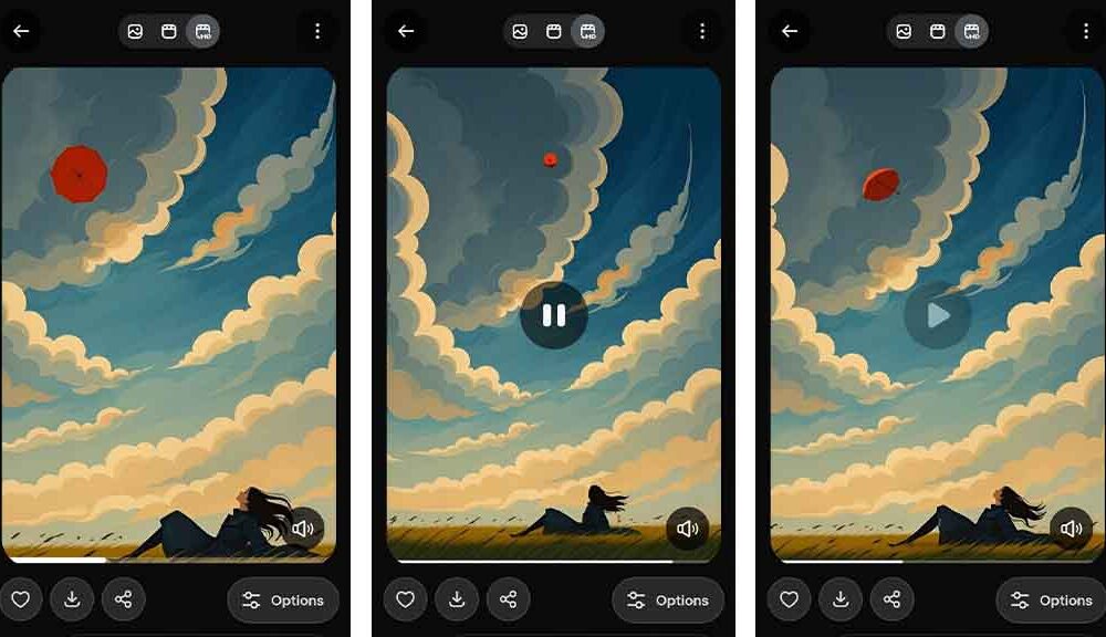 xAI Grok Imagine Video Playback