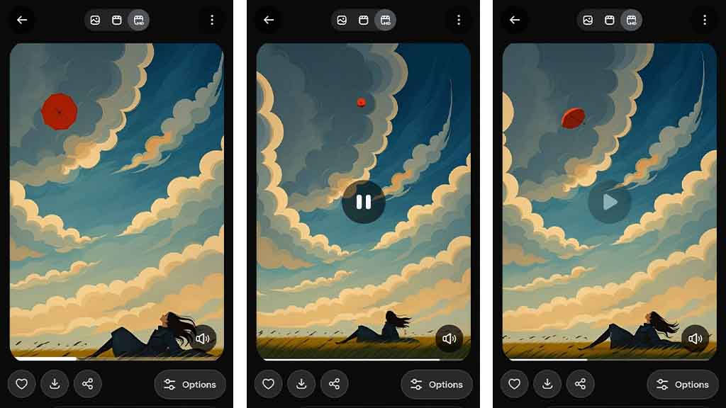 xAI Grok Imagine Video Playback