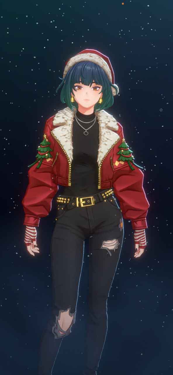 xAI Grok Mika Christmas outfit