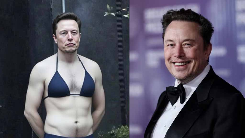 xAI Grok puts its founder elon musk into bikini