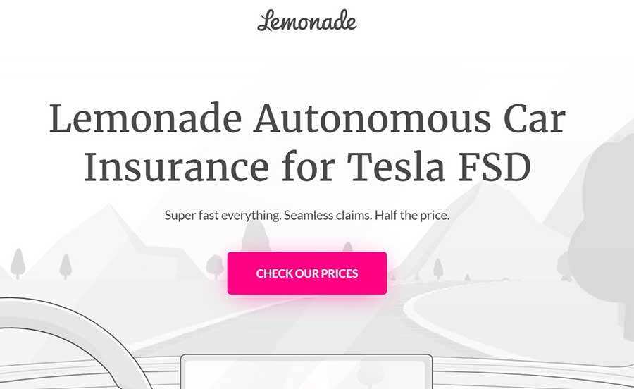 Lemonade Tesla FSD Insurance