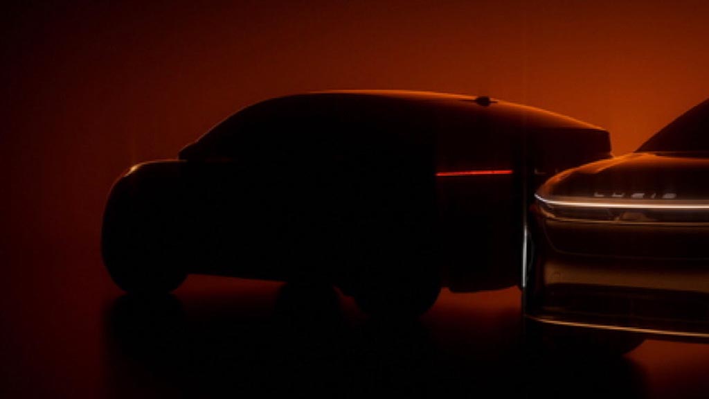 Lucid midsize vehicles teaser