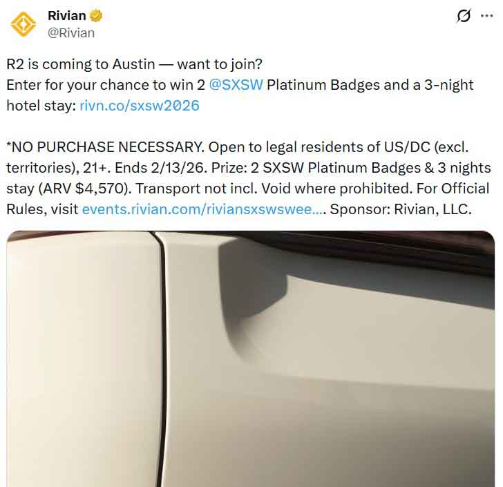Rivian R2 SXSW 2026