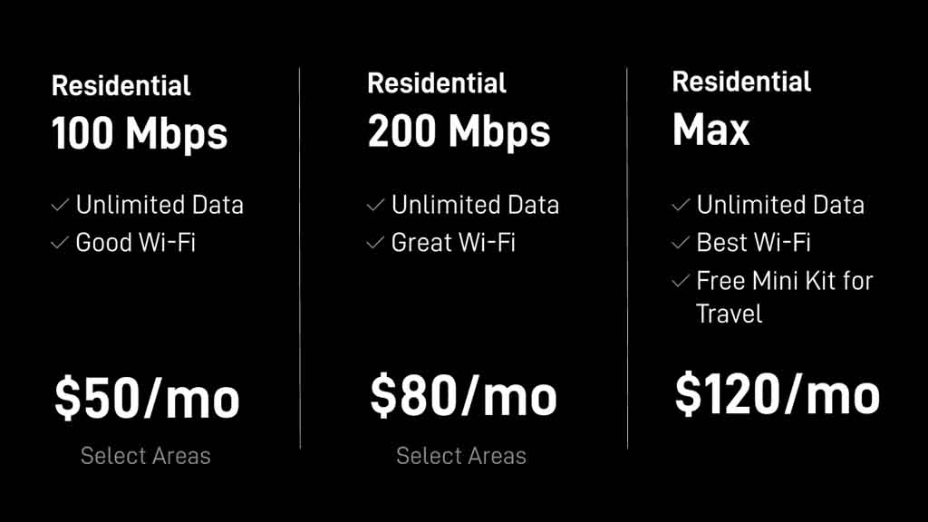 SpaceX Starlink satellite internet with low-cost $50 plan