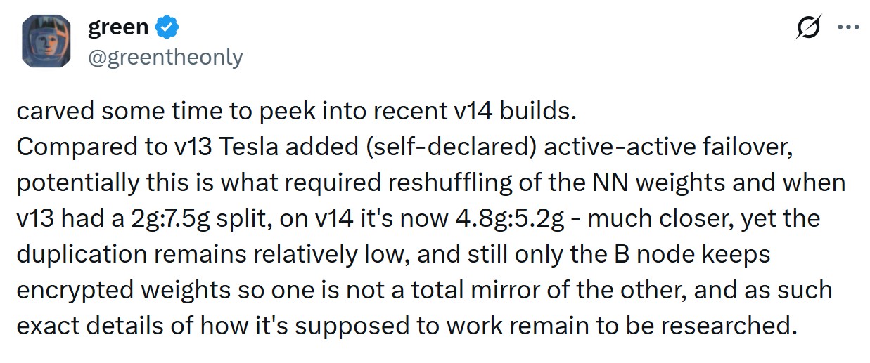 Tesla FSD redundancy improvements