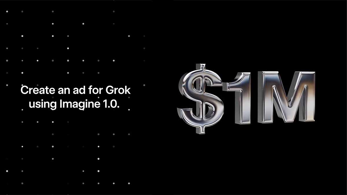 $1.75 million Grok Imagine video ads contest