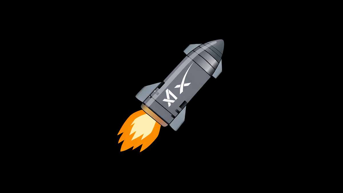 xAI SpaceX Starship Like X button