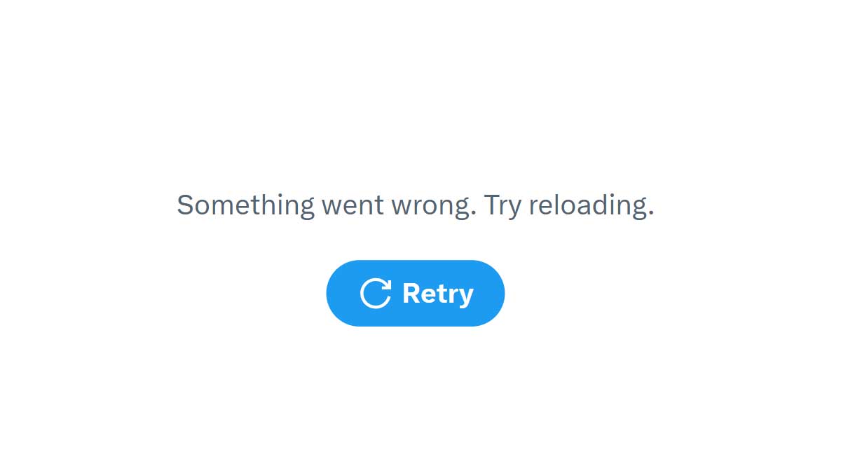 X is down